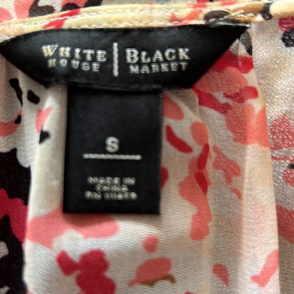 WHBM multi color top with cinched band at hips - Picture 4 of 4